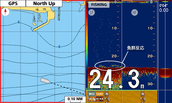 コウイカを追う vol.3 GPS魚探映像