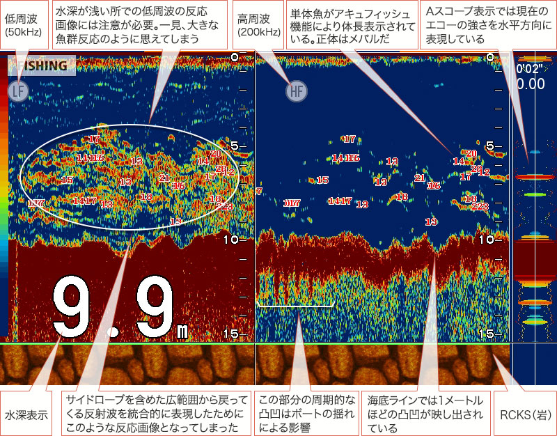 メバルを追う vol.6 GPS魚探映像